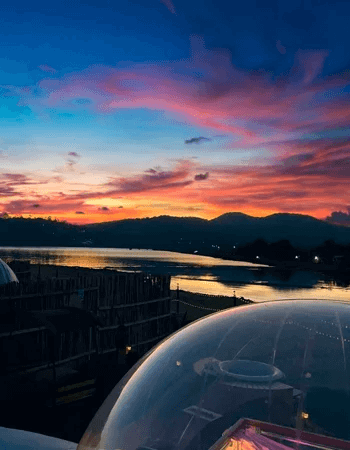 paisaje en glamping las marias