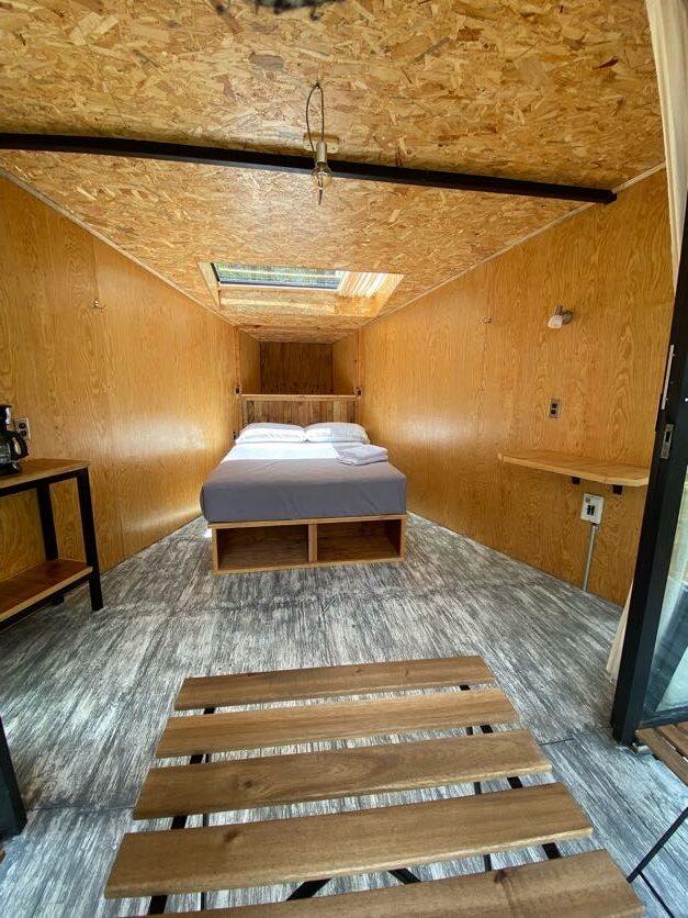 interior de glamping pinochueco